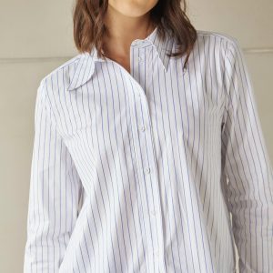 Blusa Edge Rayas Celeste